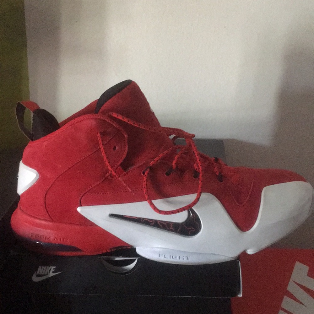 Crimson and White Nike Air Penny VI